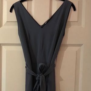 Everlane Belted Jumpsuit, Size 2, Zipper backed, 21” Inseam in Periwinkle